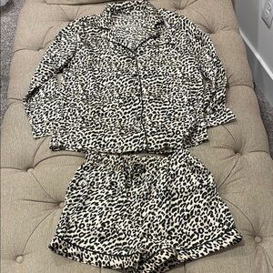 Leopard Print Pajama Set